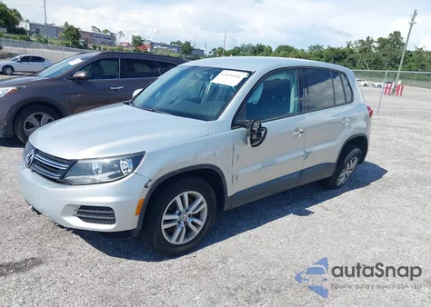 2012 Volkswagen Tiguan Le из США, поврежденный, VIN WVGAV7AX9CW590027
